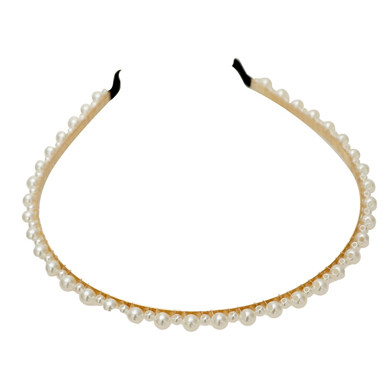 Băng đô đính hoa ngọc trai nhân tạo thời trang cho cô dâu