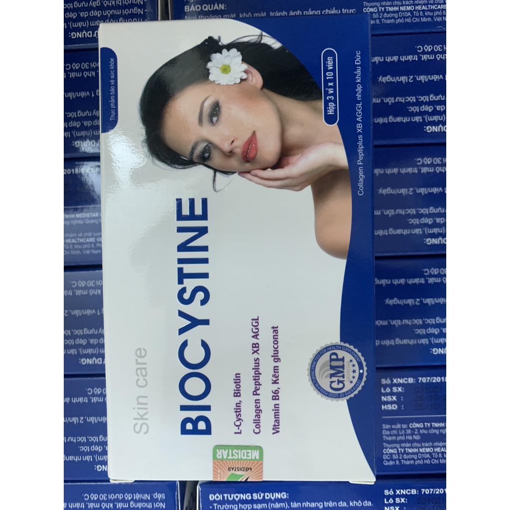 Biocystine Viên uống đẹp da,sáng da, khỏe tóc