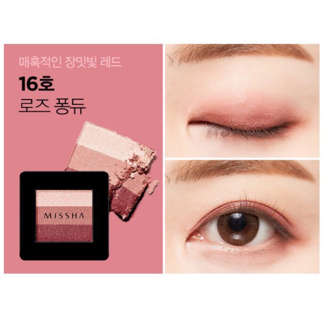 Phấn Mắt Missha Màu 16 The Style Triple Perfect Shadow