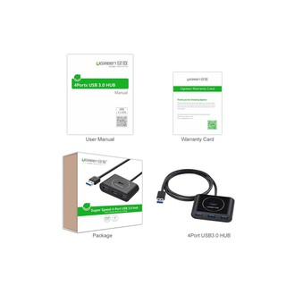 (1m) Bộ chia cổng USB Hub ra 4 cổng 3.0 - Ugreen 20291