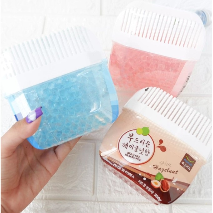 Sáp Thơm Khử Mùi Hàn Quốc HANVIT hộp 300g - Hạt tinh thể, Hương thơm dịu cho Phòng ngủ, Toilet, xe Oto