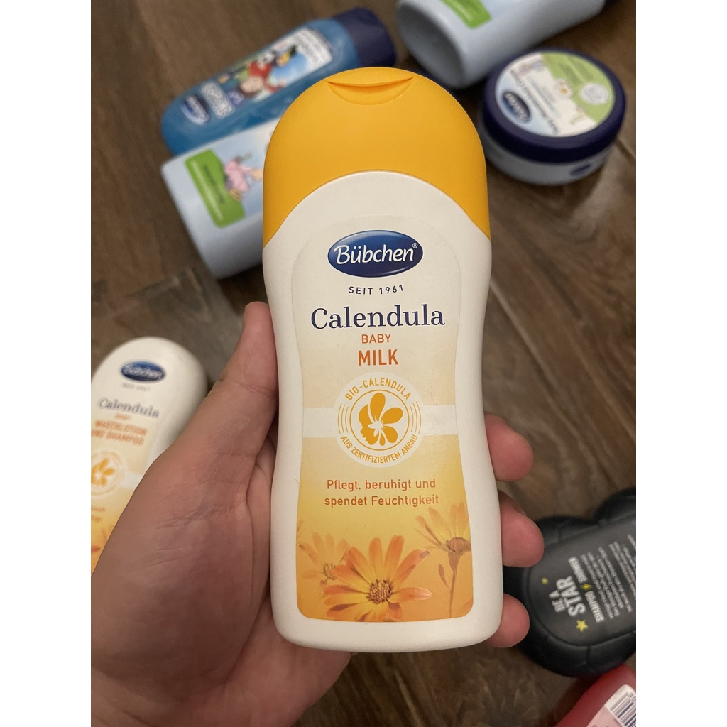 Sữa dưỡng da chiết xuất hữu cơ cho trẻ sơ sinh Bubchen Calendula Baby Milk 200ml