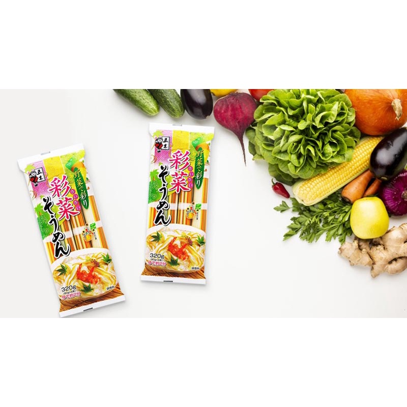 Mì somen rau củ Itsuki tách muối Nhật Bản – gói 320gram