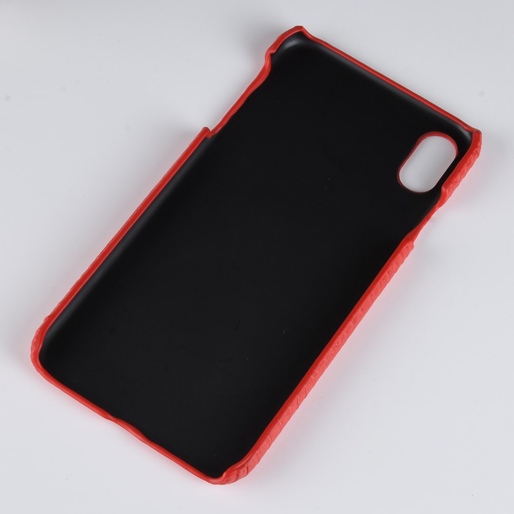Ốp Điện Thoại Nhựa Cứng Giả Da Cá Sấu Phong Cách Retro Cho Iphone XS Max X XR SE 8 7 Plus