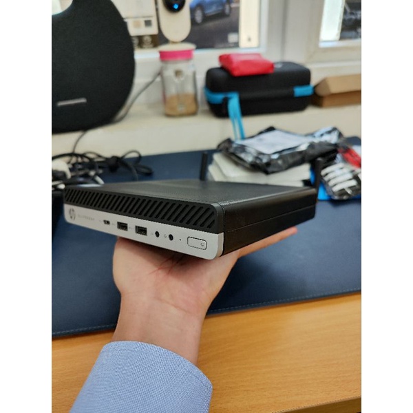 Barebone Máy tính mini HP 800 G3 65W Core i5 6500/8Gb RAM /Ổ cứng NVME 256G, Wifi Bluetooth,  sạc 90W