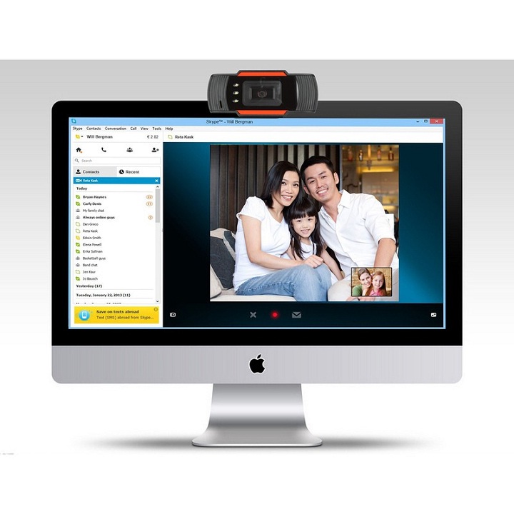 Webcam A870 C3: Học trực tuyến, Live Stream Học Online Dùng Cho Máy Tính, Laptop - Tặng Kèm Chuột Và Pad Chuột
