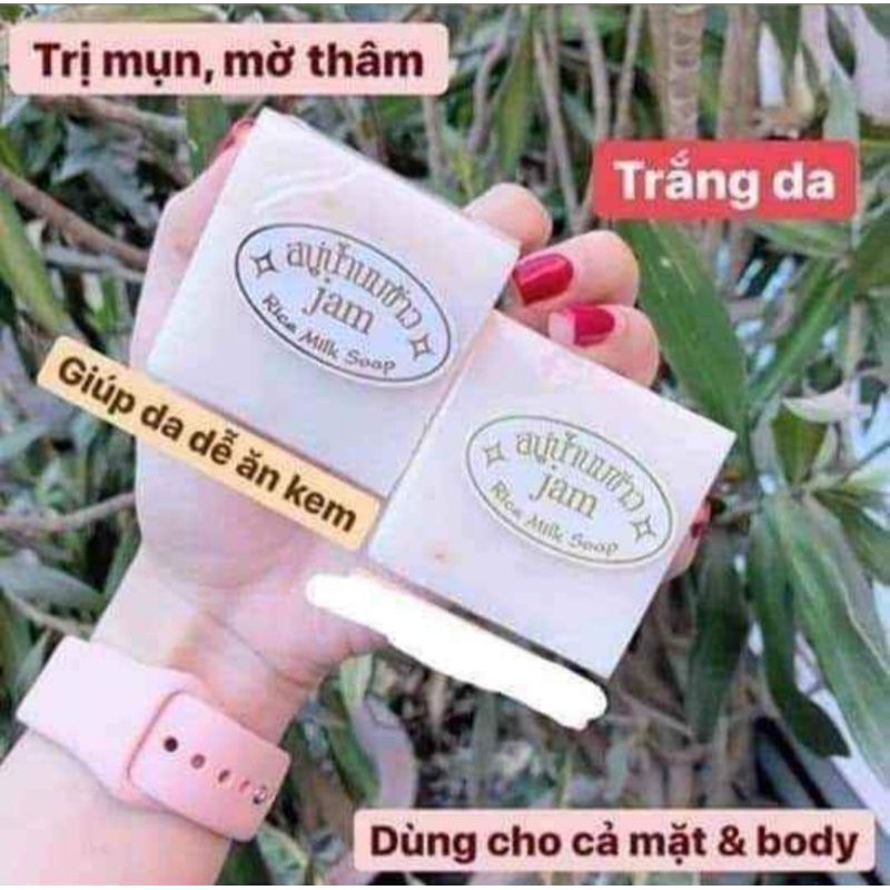 XÀ PHÒNG CÁM GẠO JAM - CHO MẶT &amp; TOÀN THÂN