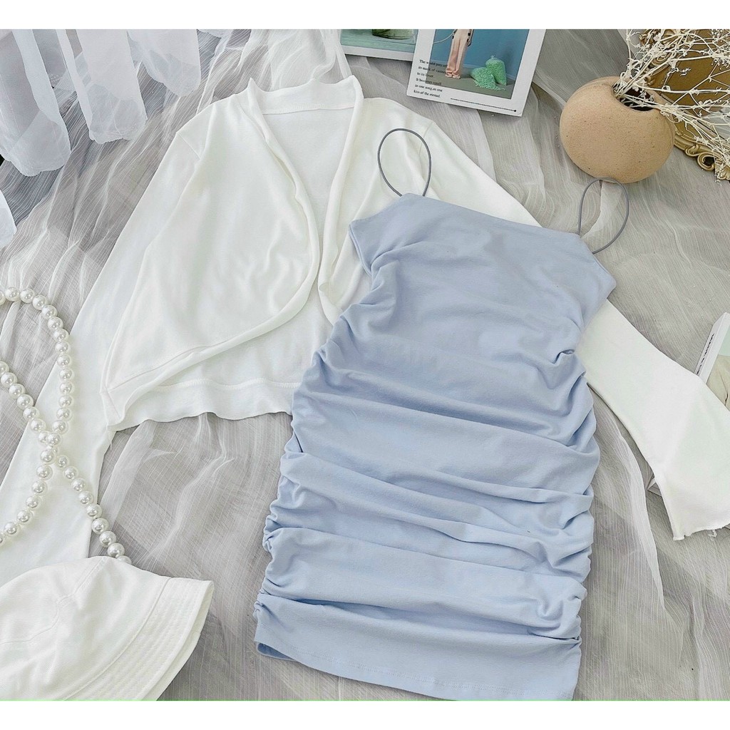 Sét Váy Nữ, Đầm Nữ Đẹp Kèm Áo Khoát Chất Vải Đẹp, Hàng Thiết Kế Form Dáng Chuẩn Dưới 56kg Mặc Vừa. | BigBuy360 - bigbuy360.vn