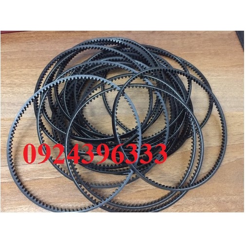 Dây curoa đen máy hàn túi, dây tròn, dây răng cưa máy hàn liên tục FR900