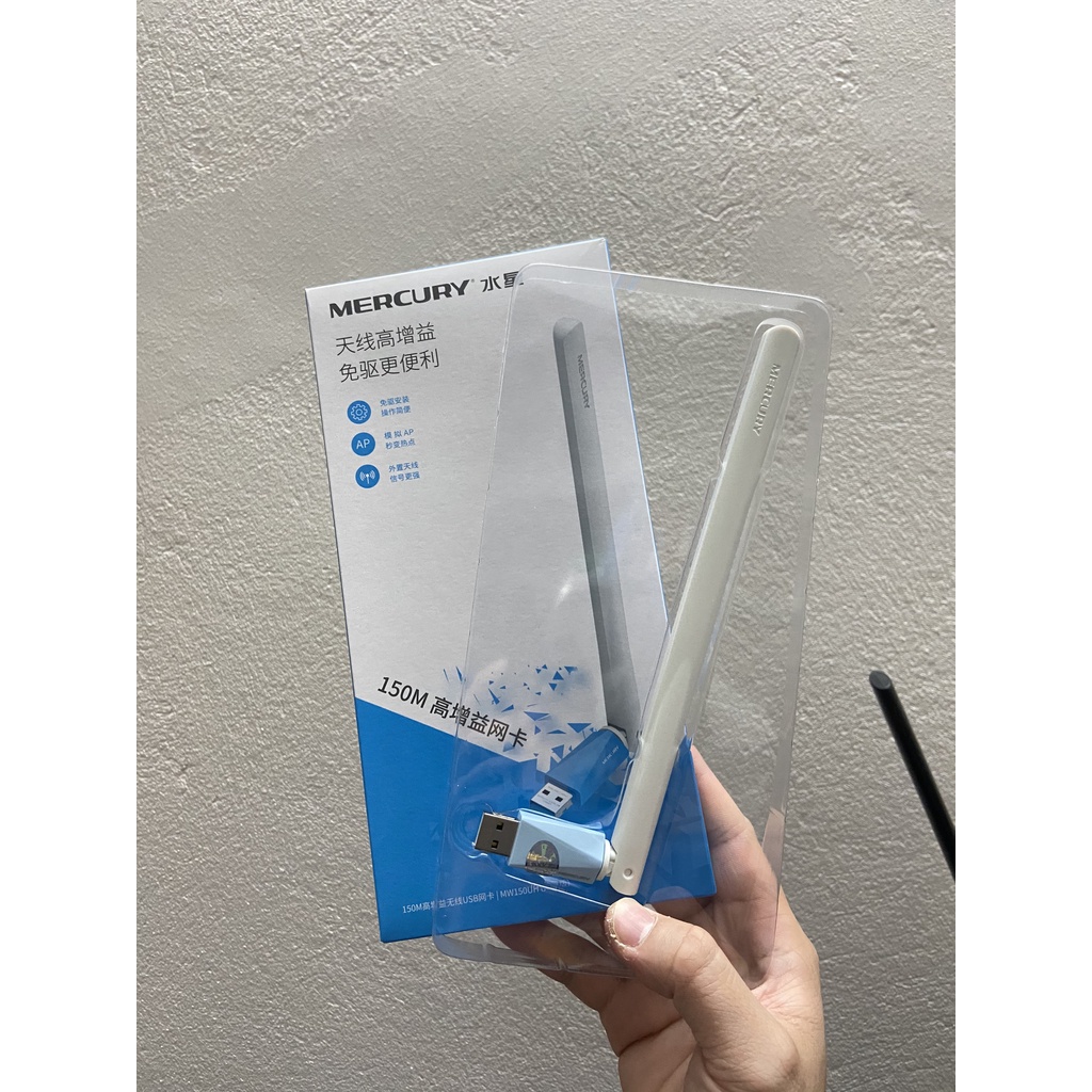 ❤️KeyyStore❤️ Bộ thu WIFI Mercury MW150UH Hàng Xịn  Tự nhận driver Không cần tải về Usb WIFI USB Thu wifi Tầm xa Bền Rẻ