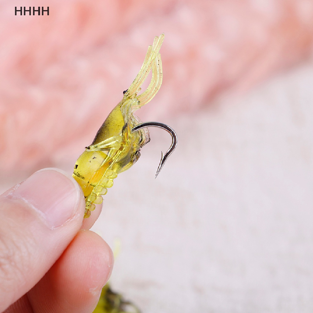 Bộ 10 Mồi Câu Cá Hình Tôm Mềm Mại Chuyên Dùng