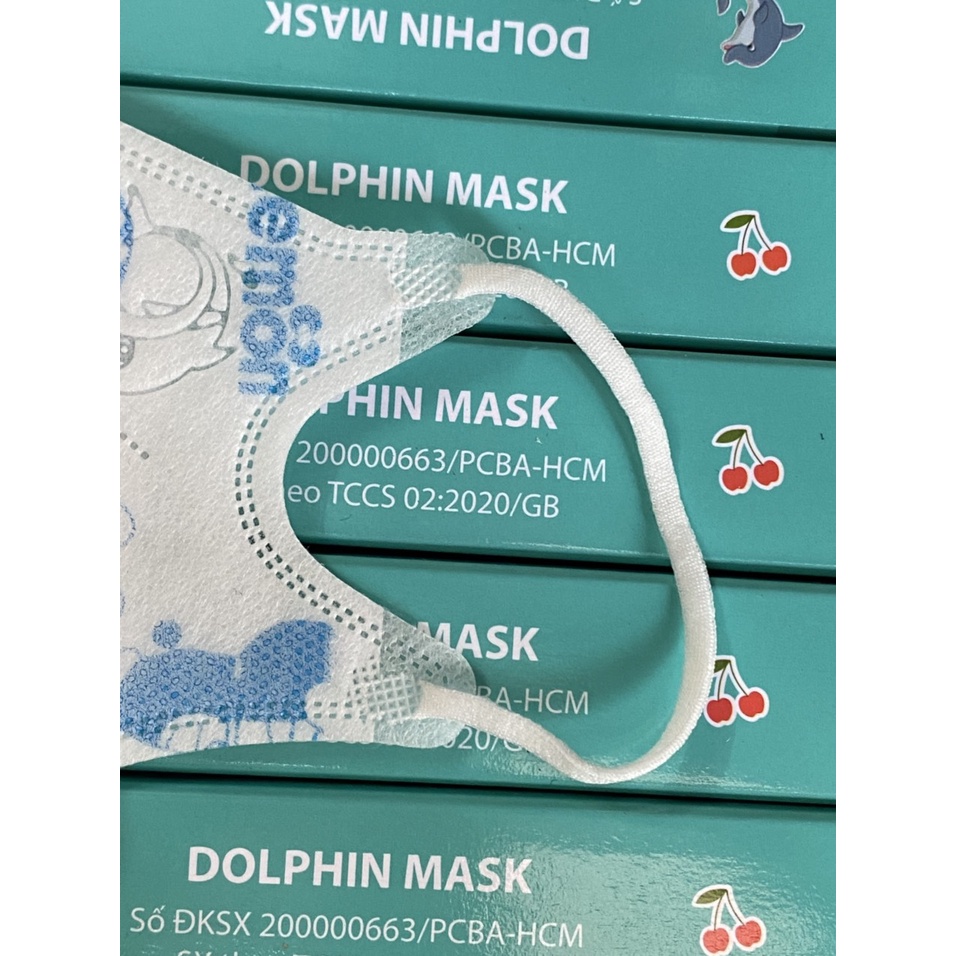 Khẩu trang 3D em bé Dolphin 2 - 6 tuổi