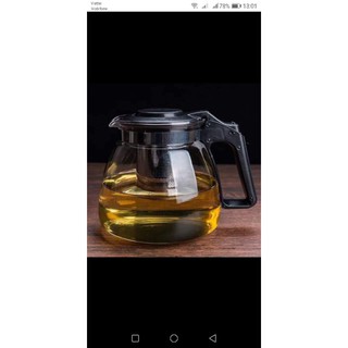 Bộ ấm pha trà tủy tinh có lưới lọc inox
