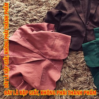 Rập giấy KR065 - Blazer lửng đơn giản dễ may