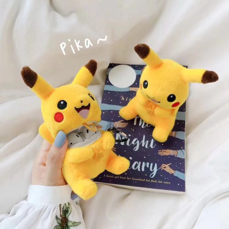 Pokémon Pikachu Apple Airpods 1 2 Protection Case Silicone Warm Fuzzy Portable Earphone Cover Cartoon Chockproof Case