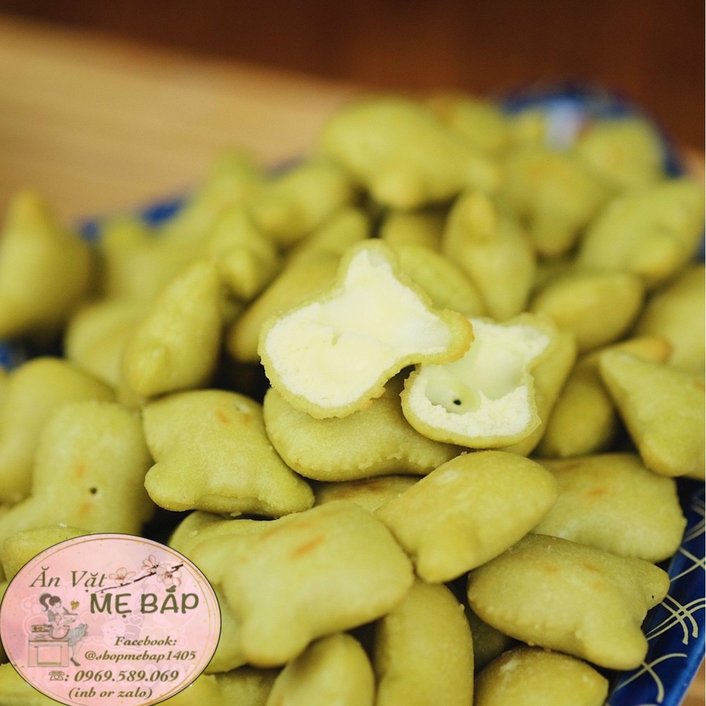 Bánh Gấu Thiên Hồng Mix Vị - Vị Kem Sữa, Chùm Ngây, Socola - Shop Mẹ Bắp