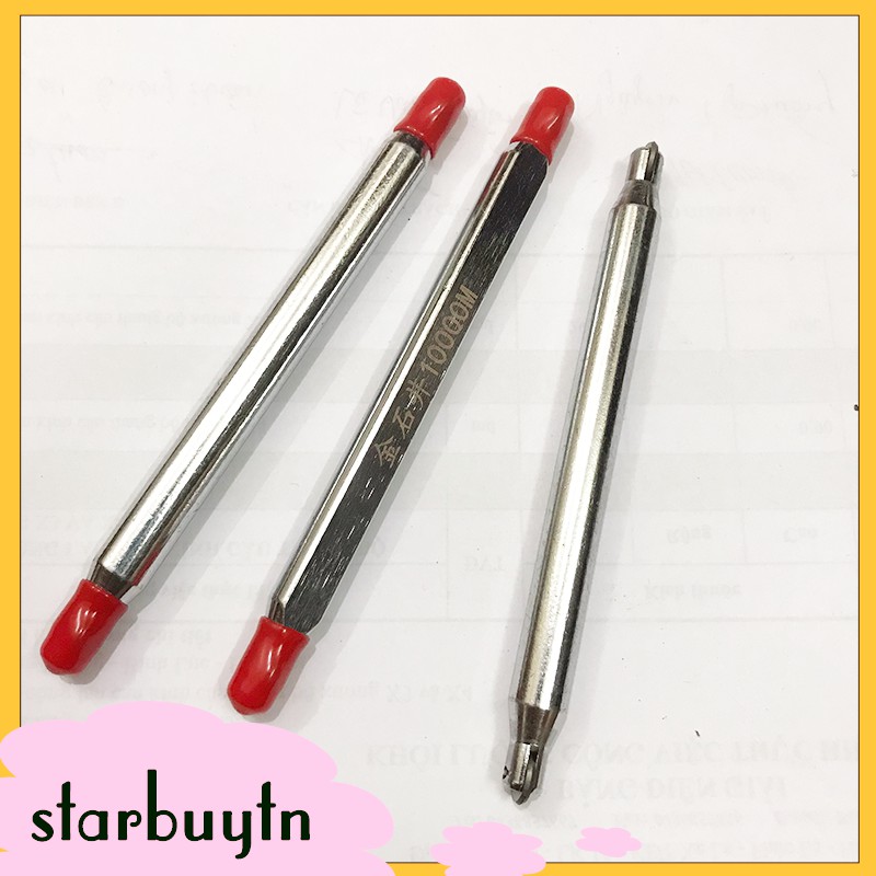 Bút cắt gạch 2 đầu màu trắng thân trơn