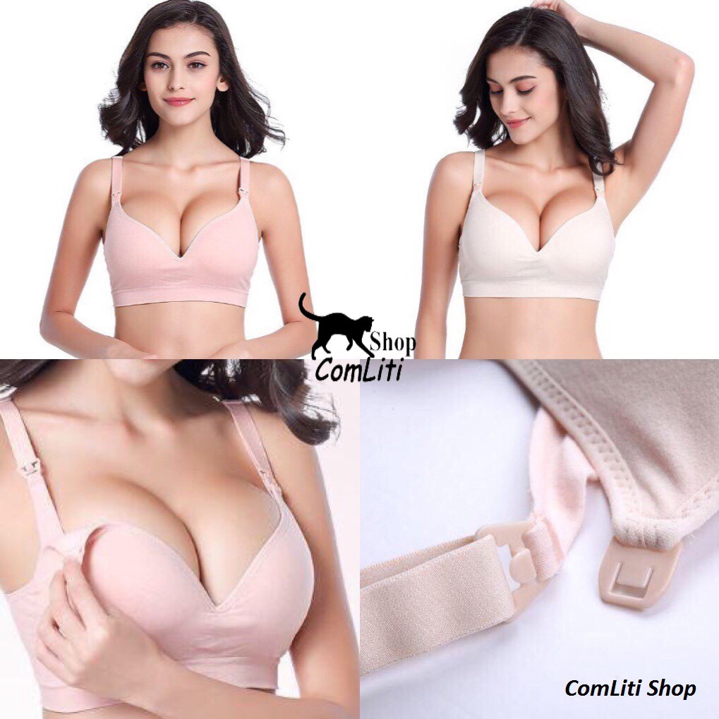 Áo Lót Bầu Áo Cho Con Bú Cotton Mềm Mịn Có Size To [ Liền Mạch ]