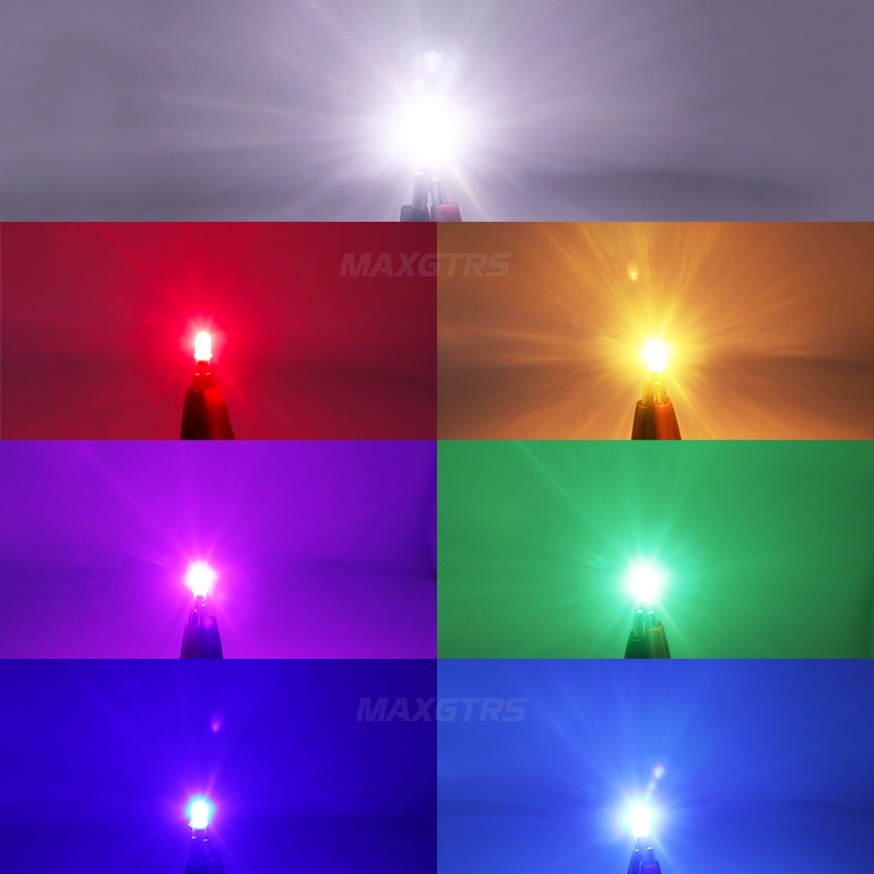 Bộ 10 / 20 Đèn LED Cảnh Báo Siêu Sáng T5 74 W1.2W W3W Chuyên Dụng Cho Xe Hơi