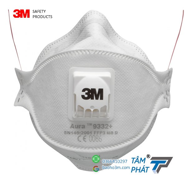 3M 9332+FFP3 [Lẻ]-khẩu trang KF94 có van chống dịch, chống bụi PM2.5 -dùng cho nhân viên y tế & công việc phát sinh bụi | BigBuy360 - bigbuy360.vn