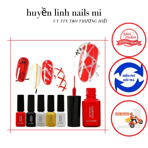 SÉT GEL VẼ CỌ NÉT 6 MÀU