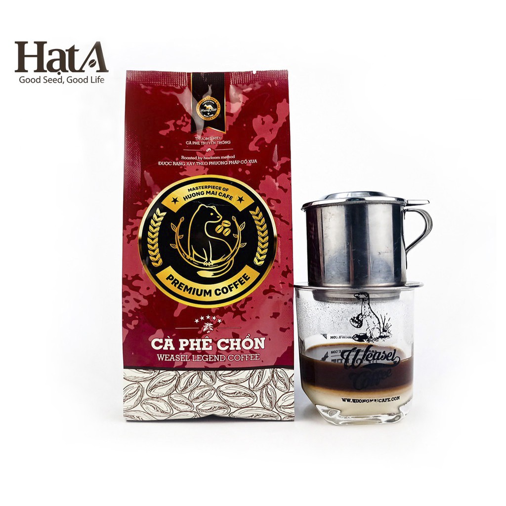 Cà phê chồn Hương Mai Cafe Weasel Legend Coffee 100% hạt Arabica nguyên chất 250gr