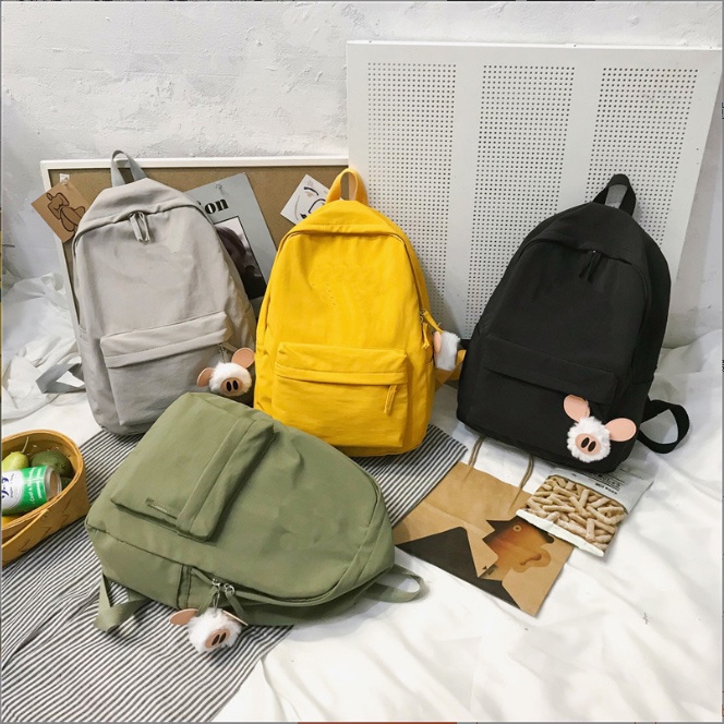 Balo Nam Nữ Thời Trang Hàn Quốc, Balo Ulzzang Basic Trơn đi học đi chơi giá rẻ
