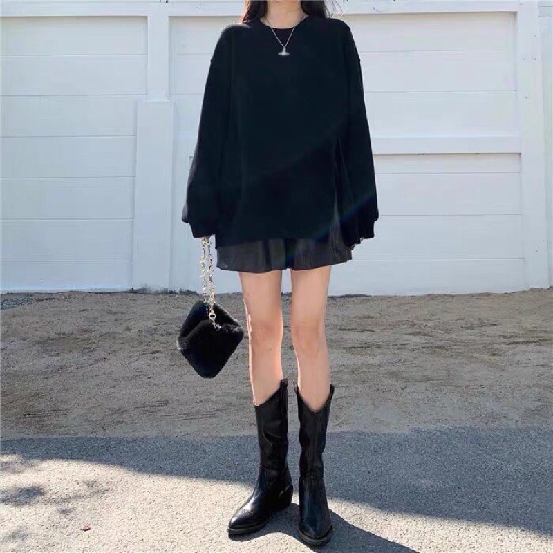 Áo Nỉ Xẻ Tà Full 5 Màu Siêu Xinh Chất Nỉ Mềm Đẹp Hàng Bao Shop Loại 1