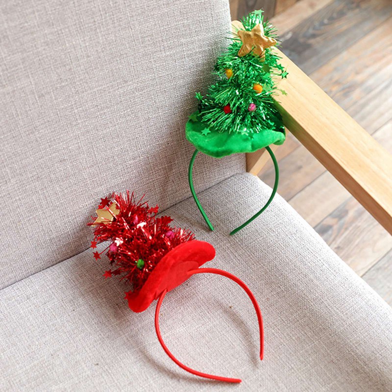 Cài tóc kiểu cây thông Giáng sinh thời trang