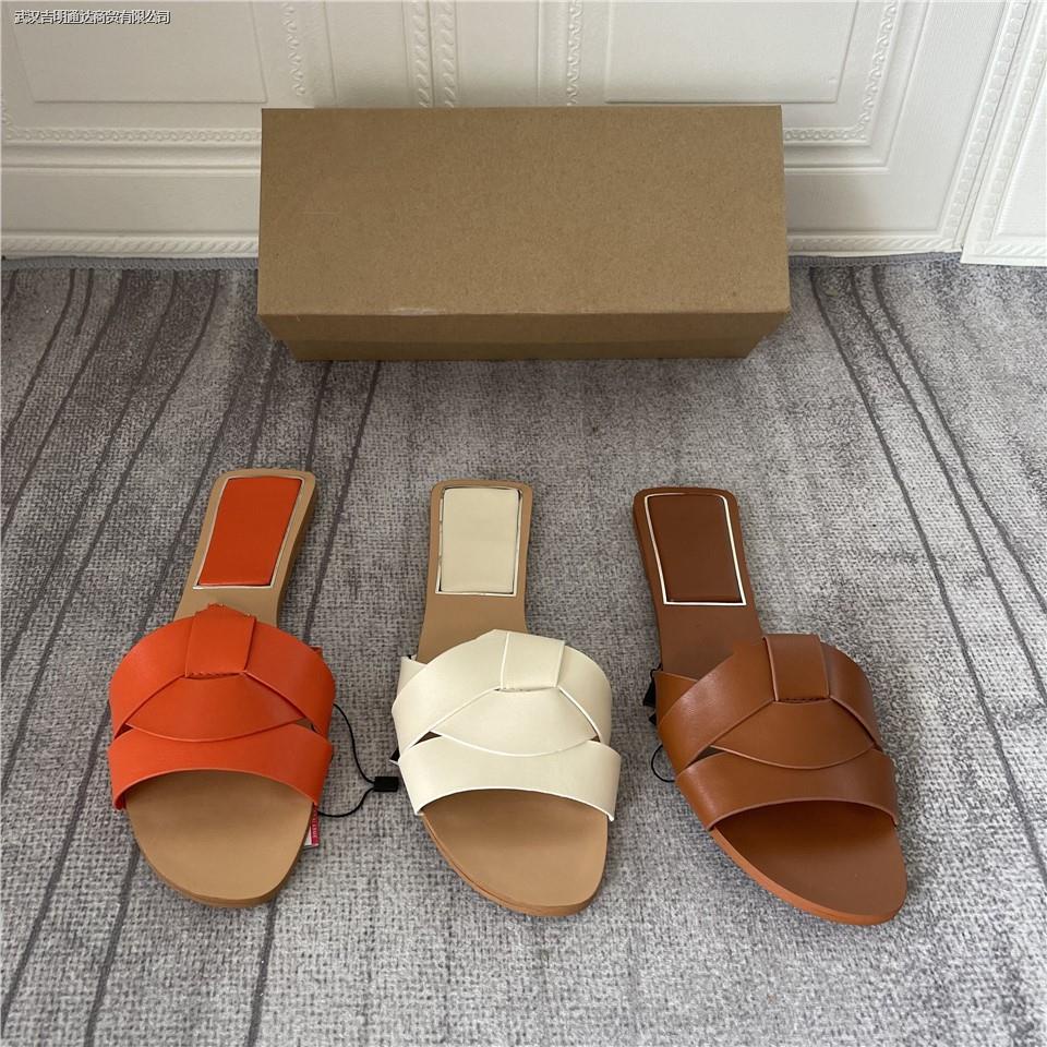 Zar Dép Sandal Đế Bằng Mũi Vuông Đan Dây Chéo Thời Trang Cho Nữ