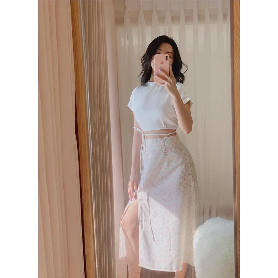 CHÂN VÁY HOA XẺ TÀ - CV08