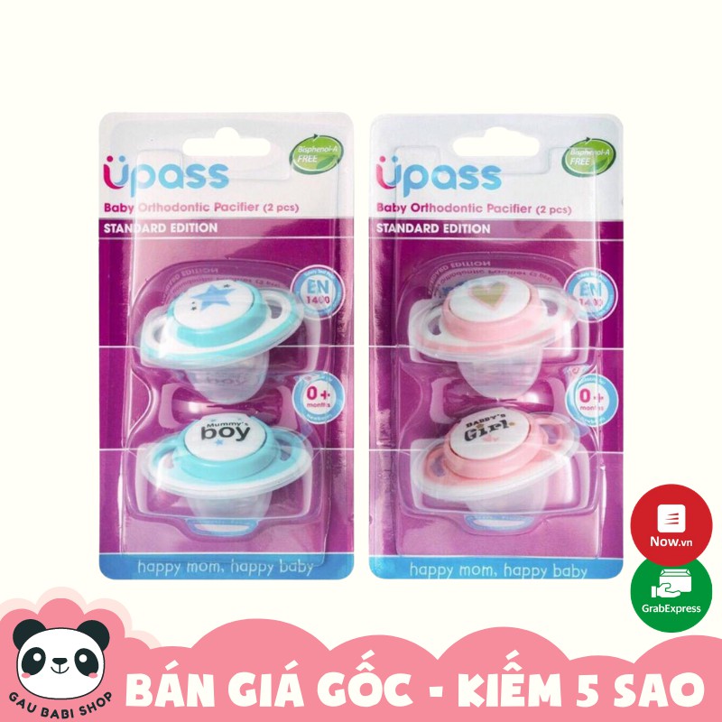 Ty ngậm chỉnh nha cho bé không BPA UPASS UP0284N loại 2 chiếc chính hãng