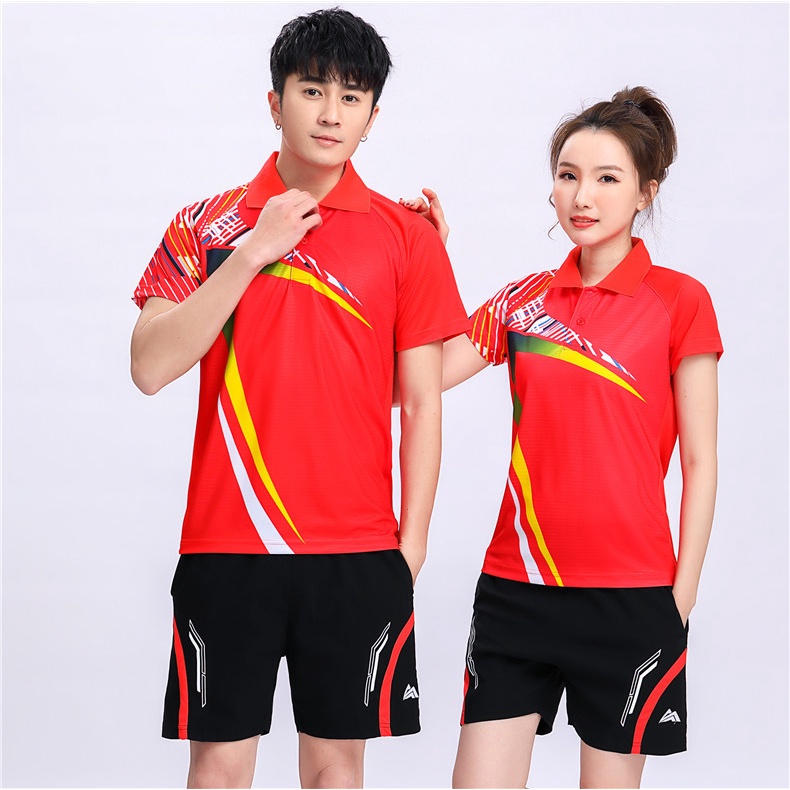 Áo Thun Đồng Phục Bóng Bàn Cầu Lông Mùa Hè Cho Nam Nữ