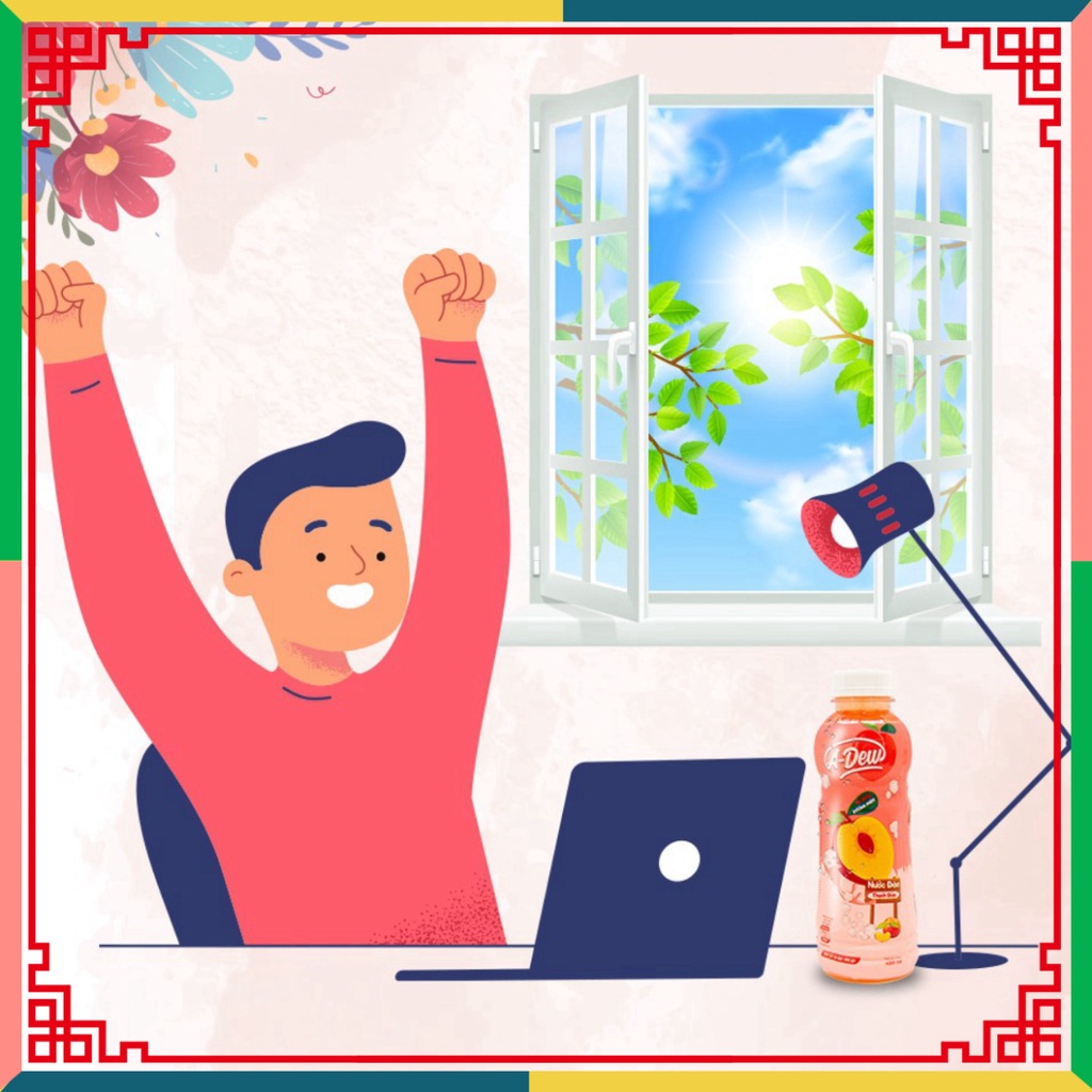 Nước Đào Thạch Dừa A-Dew 450ml