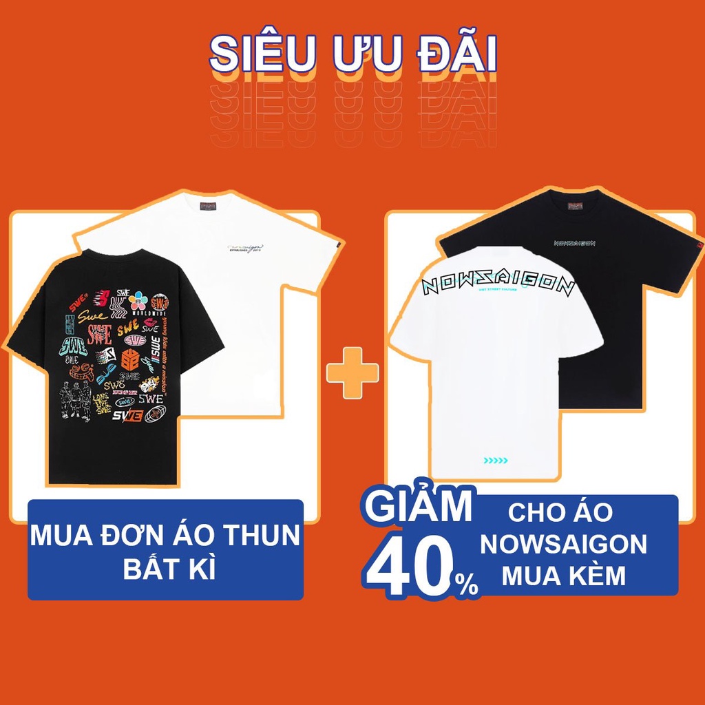 Áo thun local brand ngẫu nhiên Quà tặng Swe, teelab, sadboiz, levents, missout, 1hitshop, outerity
