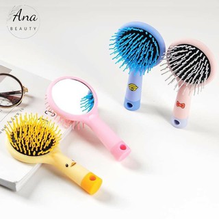 Lược mini bỏ túi chống rụng tóc, chải tóc xoăn, massage đầu dành cho nữ