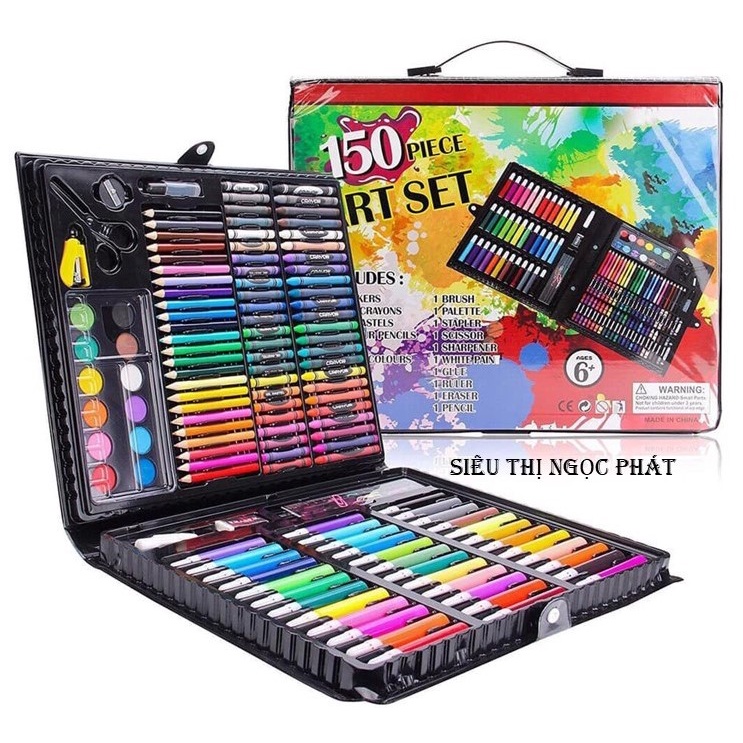 HỘP MÀU 150 CHI TIẾT, cho bé yêu thỏa sức sáng tạo_ HÀNG LOẠI 1