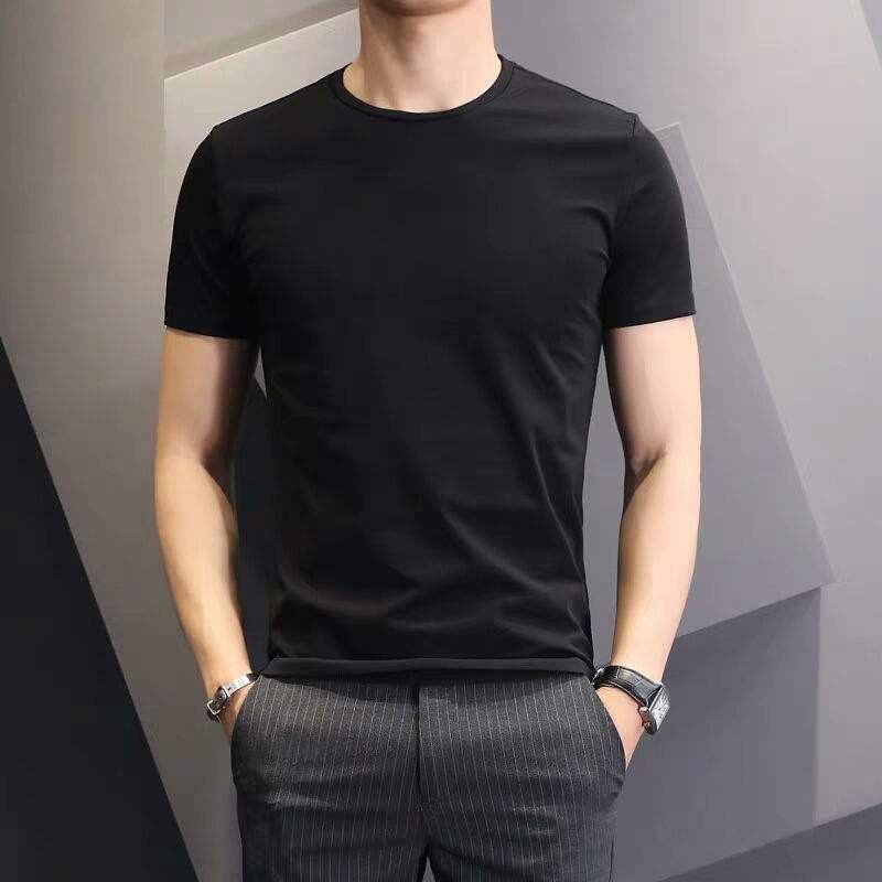 Áo thun nam ngắn tay cổ tròn cao cấp - Chất liệu cotton , không nhăn, thoáng mát, thấm hút mồ hôi