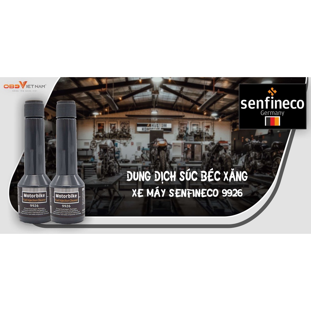 Vệ Sinh Kim Phun Buồng Đốt Xe Máy - Senfineco Motorbike Jet Cleaner 9926 [60ML]