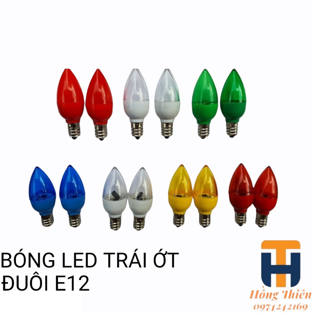 1 CẶP BÓNG LED TRÁI ỚT BÀN THỜ