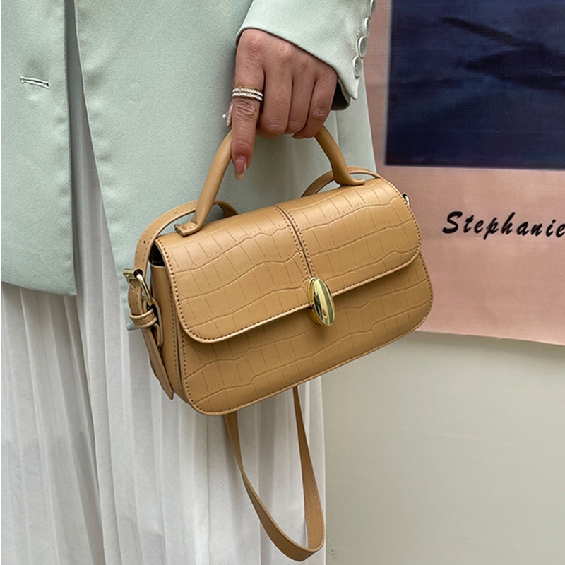 IELGY Túi Đeo Chéo Họa Tiết Vân Đá Có Thể Điều Chỉnh Phong Cách Hàn Quốc Cho Nữ