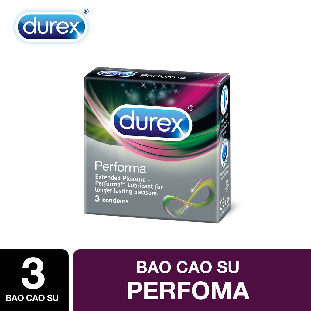 Bộ 3 hộp bao cao su Durex Performa 3 bao/hộp