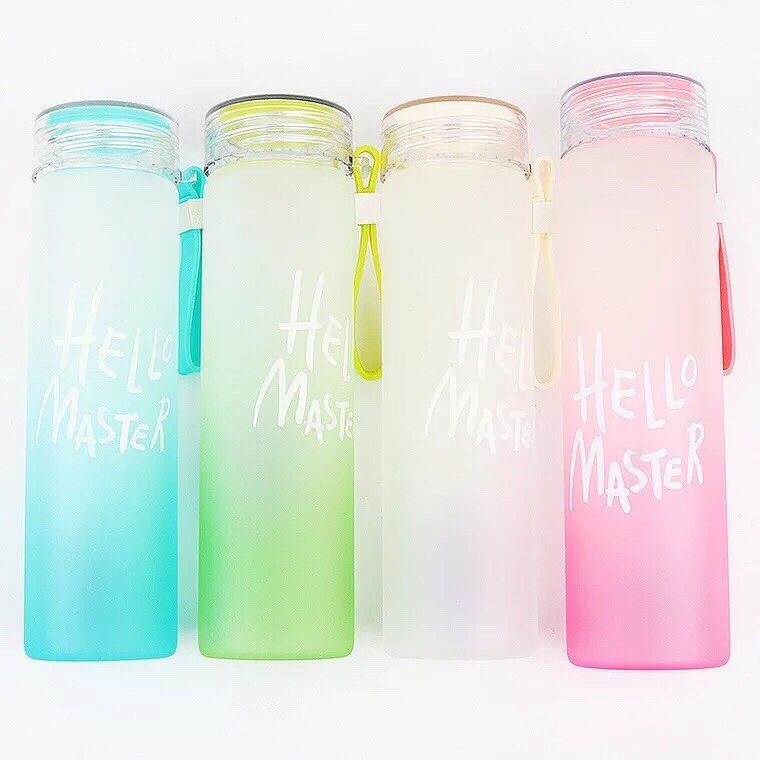 Bình Nước Thủy Tinh Hello Master 480ml