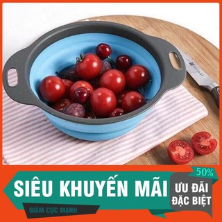 Rổ Đựng Rau Củ Quả Gấp Gọn Thông Minh Chất Liệu Silicon (Màu Ngẫu Nhiên)