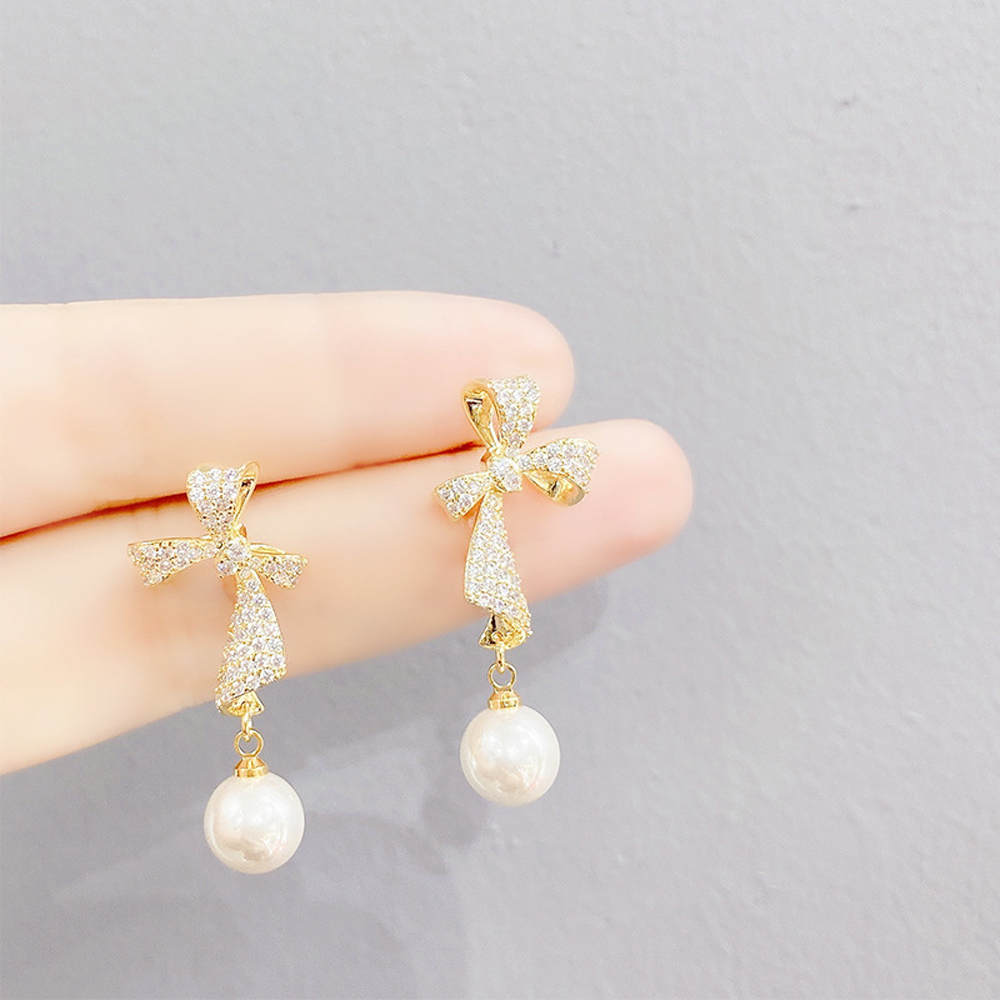 Khuyên Tai Tròn Đính Đá Nhân Tạo Thời Trang S925