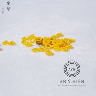 2 cặp Chốt chặn kim sa vàng tươi ( An Ý Hiên)