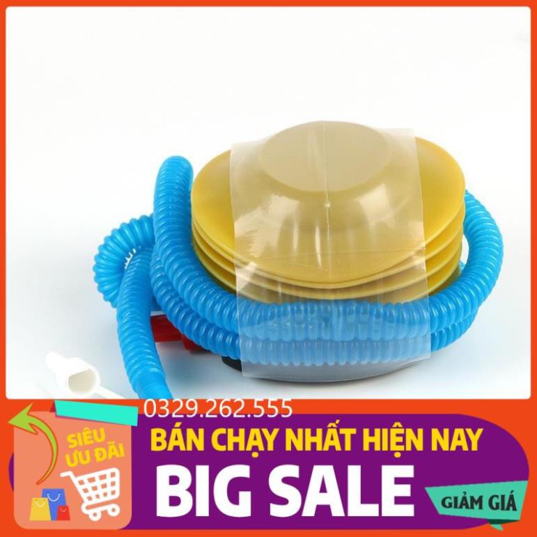 (FreeShip) Bơm bóng dậm chân bơm hơi bóng bay, bể bơi, phao bơi, bơm hút chân không đa năng