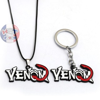 Móc khóa logo Venom kim loại