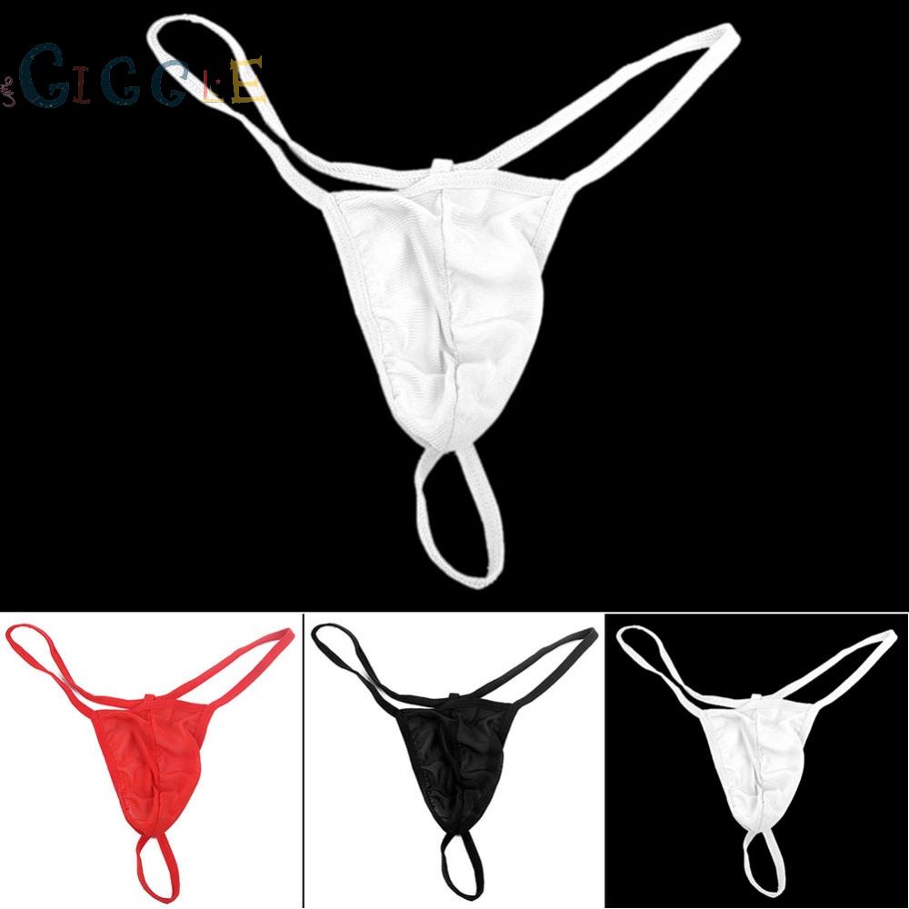 Men Micro G-string Thongs Mesh Underwear T-back Briefs Bikini Underpants Swimming Clubwear
