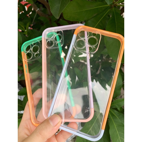 Ốp viền ghép 2 màu dành cho iphone ốp tách viền ốp lưng trong viền 2 màu